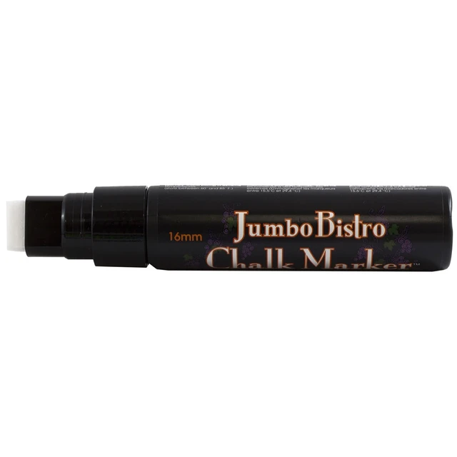 Alt view image 2 of 2 - Marvy Uchida Jumbo Point Chalk Marker Black 1/Pack