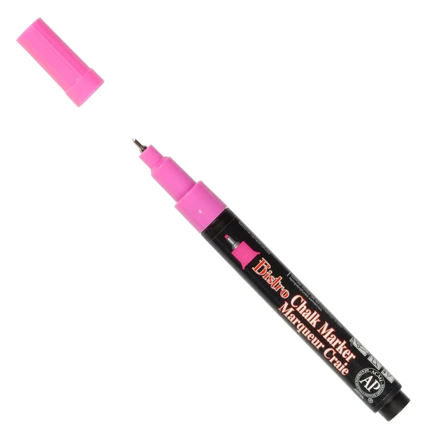 Alt view image 2 of 2 - Marvy Uchida Extra Fine Point Chalk Marker, Hot Pink, 1/Pack