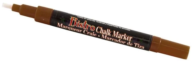Alt view image 2 of 2 - Marvy Uchida Fine Point Chalk Markers, Brown, 2/Pack