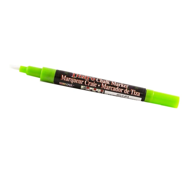 Alt view image 2 of 2 - Marvy Uchida Fine Point Chalk Markers, Lime Green, 2/Pack