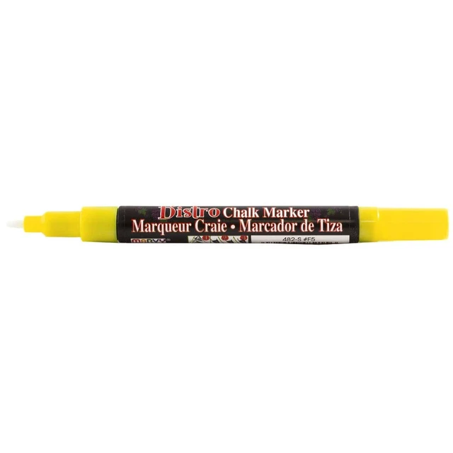 Alt view image 2 of 2 - Marvy Uchida Fine Point Chalk Marker, Yellow, 1/Pack