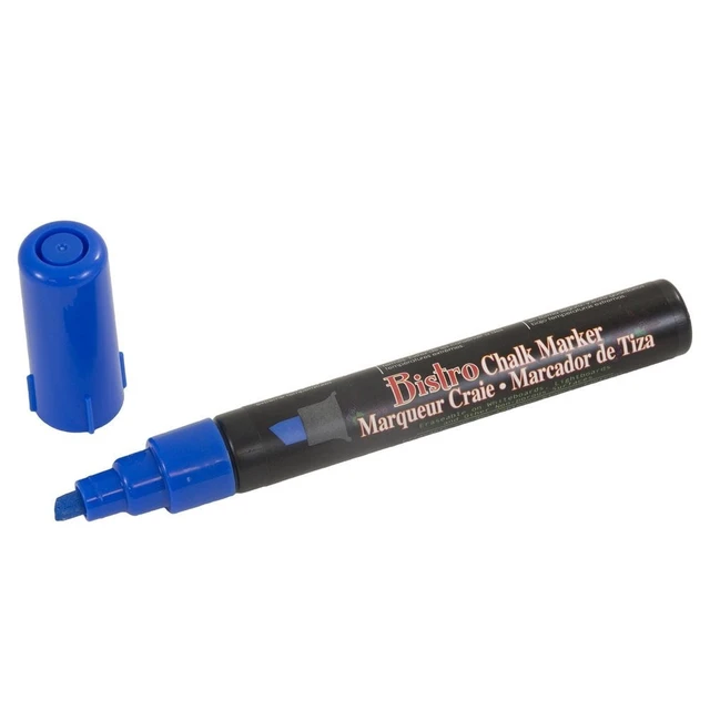 Alt view image 2 of 2 - Marvy Uchida Chisel Tip Chalk Marker, Blue, 1/Pack