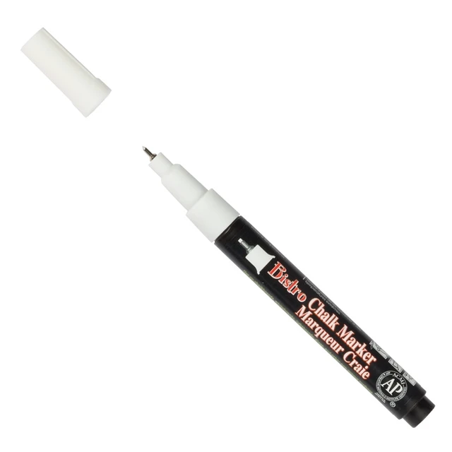Alt view image 2 of 2 - Marvy Uchida Extra Fine Point Chalk Marker, White, 1/Pack