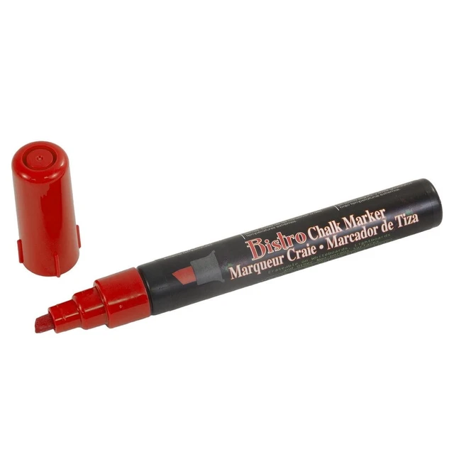 Alt view image 2 of 2 - Marvy Uchida Chisel Tip Chalk Markers, Red, 1 Pack