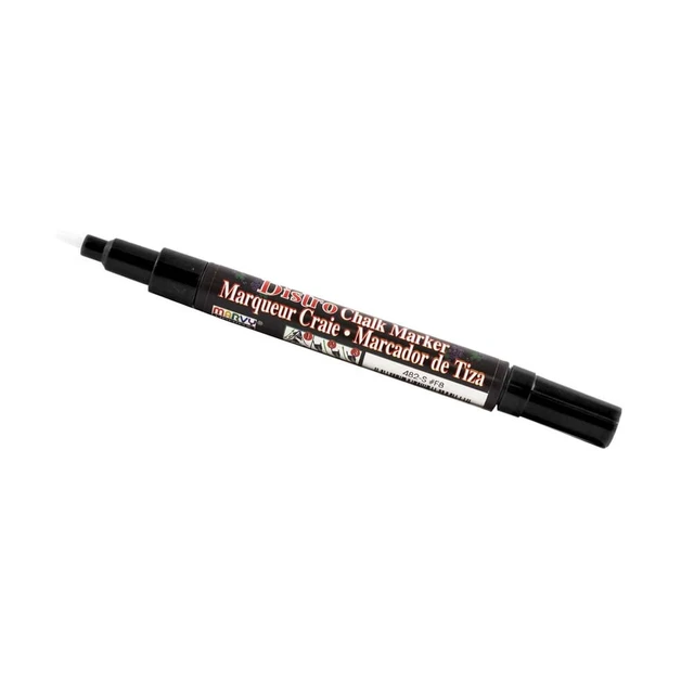 Alt view image 2 of 2 - Marvy Uchida Fine Point Chalk Markers, Black, 2/Pack