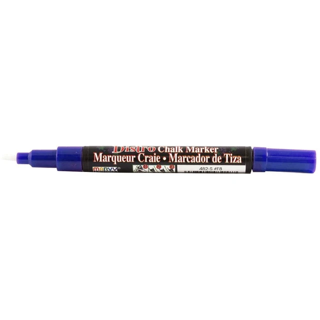 Alt view image 3 of 3 - Marvy Uchida Fine Point Chalk Markers, Blue, 2-Pack