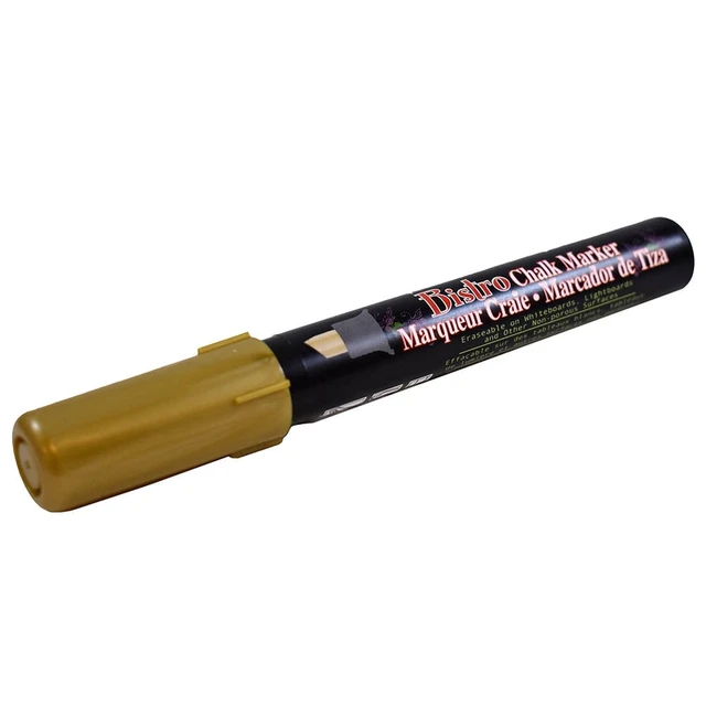 Alt view image 2 of 4 - Marvy Uchida Chisel Tip Chalk Marker, Gold Metallic, 1/Pack