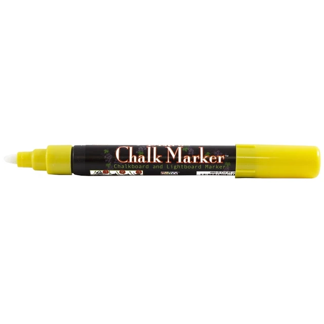 Alt view image 2 of 2 - Marvy Uchida Broad Point Chalk Marker, Yellow, 1 Pack