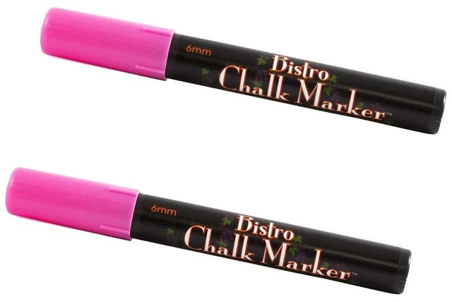 Main image of Marvy Uchida Broad Point Chalk Markers, Hot Pink, 2/Pack