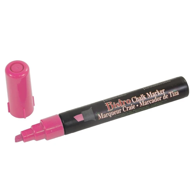 Alt view image 2 of 2 - Marvy Uchida Chisel Tip Chalk Marker, Hot Pink, 1 Pack