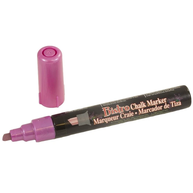 Alt view image 2 of 2 - Marvy Uchida Chisel Tip Chalk Marker, Violet Red, 1/Pack
