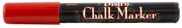 Main image of Marvy Uchida Broad Point Chalk Marker, Red, 1 Pack