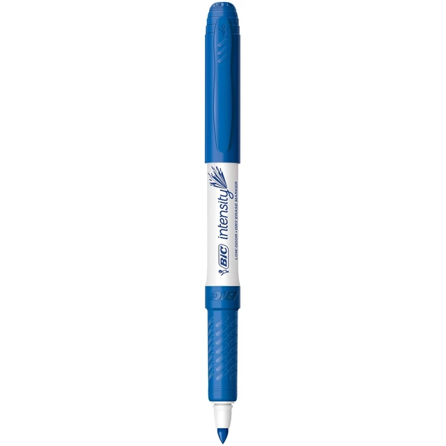 Alt view image 3 of 3 - BIC Intensity Blue Low Odor Fine Tip Dry Erase Markers, 12-Count Pack