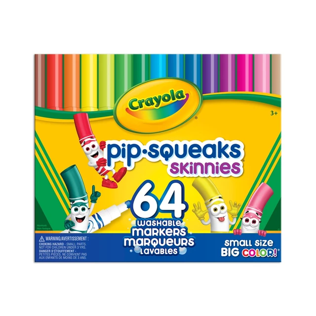 Alt view image 2 of 5 - Crayola Pip-Squeaks Skinnies 64 Colors Set