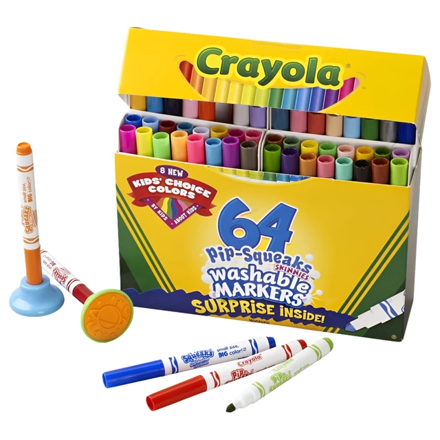 Alt view image 4 of 5 - Crayola Pip-Squeaks Skinnies 64 Colors Set