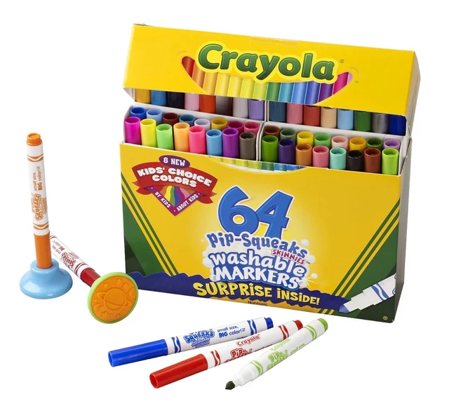 Alt view image 5 of 5 - Crayola Pip-Squeaks Skinnies 64 Colors Set