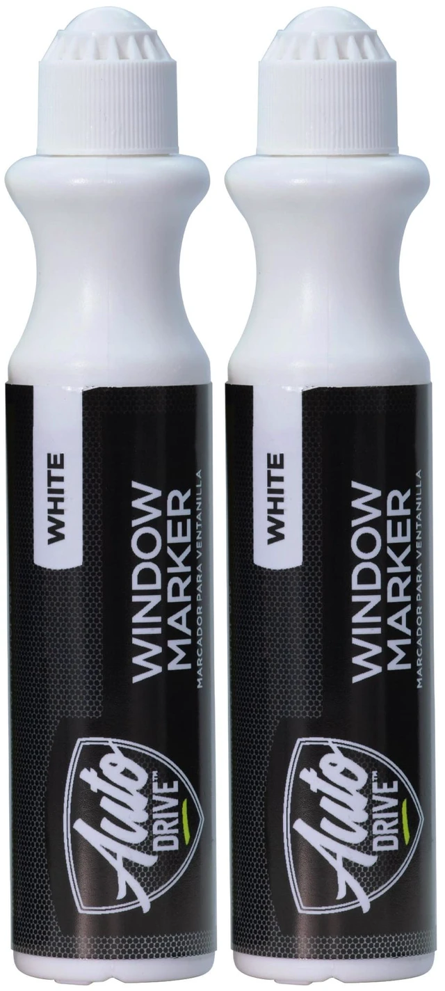 Main image of Auto Drive White Automotive Window Marker, 2-Pack