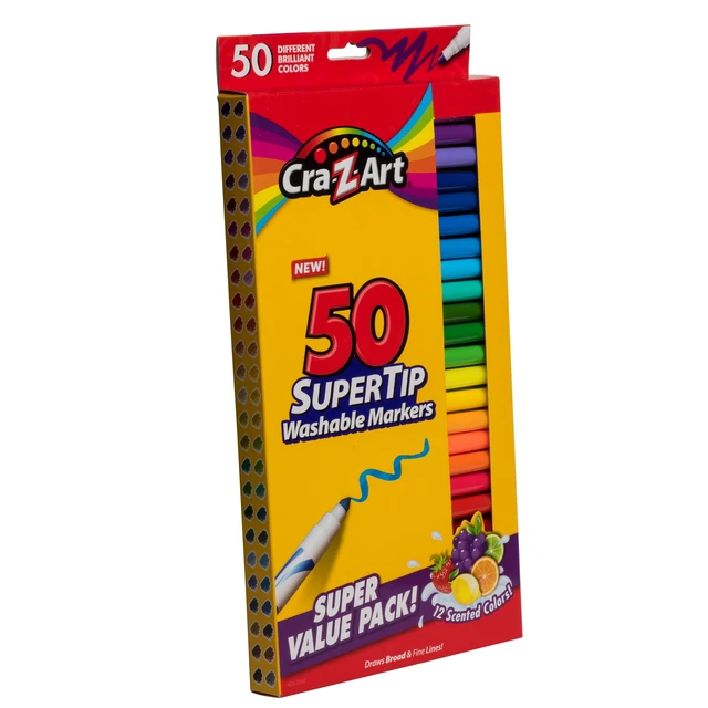 Alt view image 3 of 5 - Cra-Z-Art Super Tip Washable Markers, 50 Count, 12 Scented Colors, School Supplies