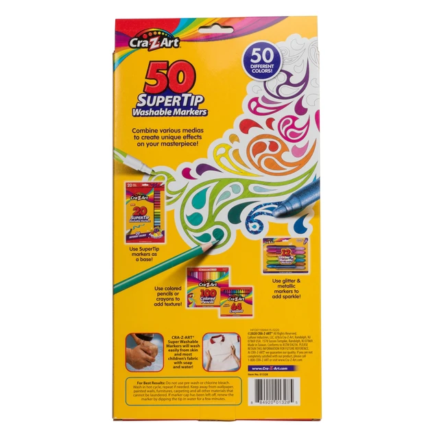 Alt view image 4 of 5 - Cra-Z-Art Super Tip Washable Markers, 50 Count, 12 Scented Colors, School Supplies