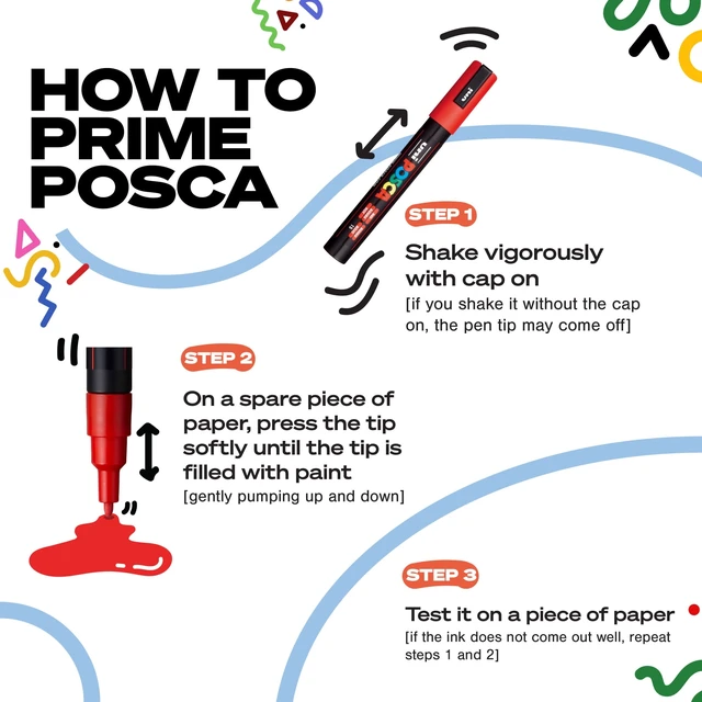 Alt view image 6 of 6 - Posca PC-3M Fine 8-Color Paint Marker Set