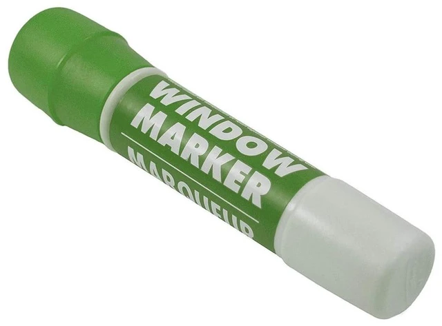 Main image of JAM Paper Team Spirit Washable Window Markers, Green, 1/Pack