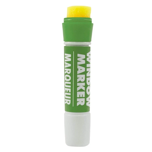 Alt view image 2 of 4 - JAM Paper Team Spirit Washable Window Markers, Green, 1/Pack
