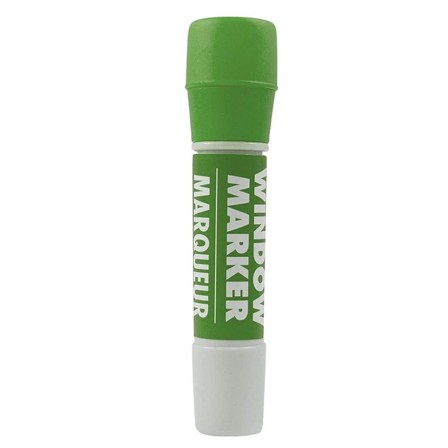 Alt view image 3 of 4 - JAM Paper Team Spirit Washable Window Markers, Green, 1/Pack