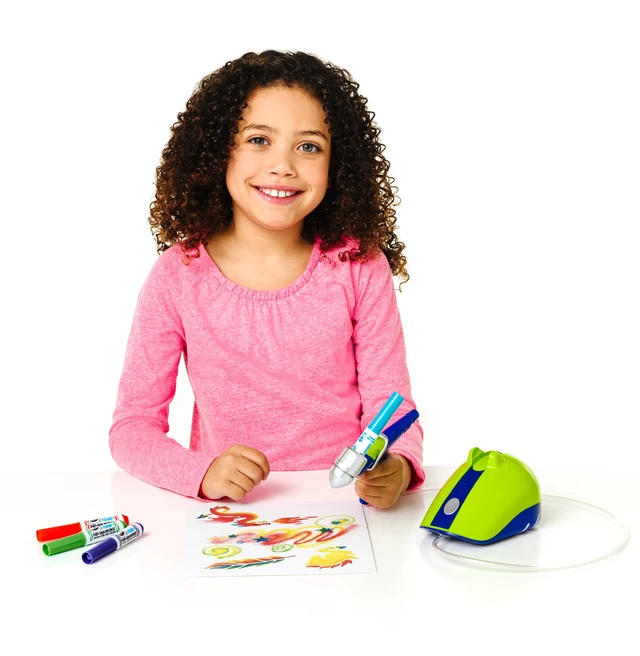 Alt view image 6 of 6 - Crayola Air Marker Sprayer, School Supplies, Painting Set, Washable Markers, Beginner Child