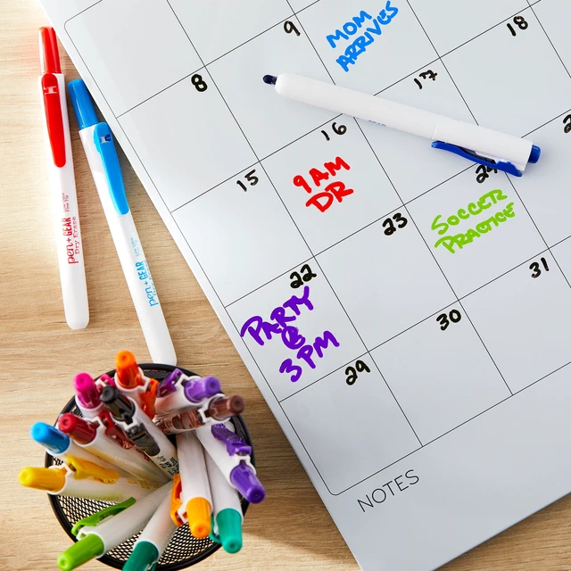 Alt view image 5 of 6 - Pen+Gear Low-Odor Retractable Dry Erase Markers, Fine Point, Multi Colors, 16 Count