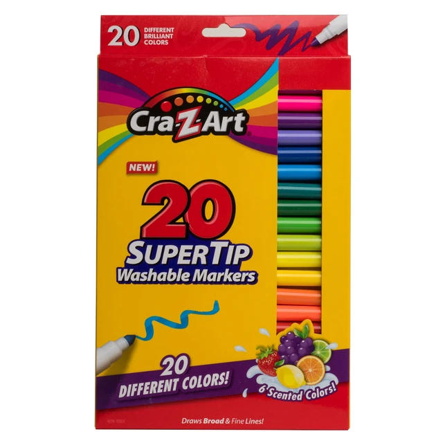 Alt view image 2 of 5 - Cra-Z-Art Washable Super Tip Art Markers, 20 Count (2 Pack)