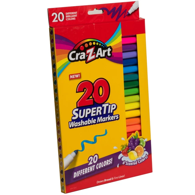 Alt view image 4 of 5 - Cra-Z-Art Washable Super Tip Art Markers, 20 Count (2 Pack)