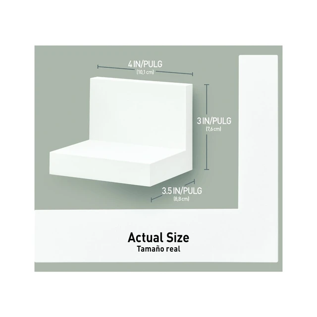 Alt view image 4 of 5 - Command Wall Display Ledges, Quartz, 2