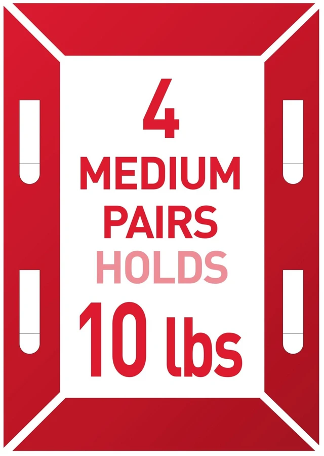 Alt view image 4 of 5 - Command Medium Picture Hangers (2 Pack), Holds 10lbs, White, Damage-Free Hanging, 4Pairs Adhesive Strips