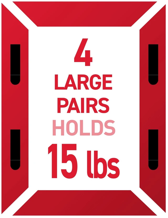Alt view image 5 of 5 - Command Large Picture Hangers (2 Pack), Holds 15lbs, Black, Damage-Free Hanging, 12Pairs Adhesive Strips