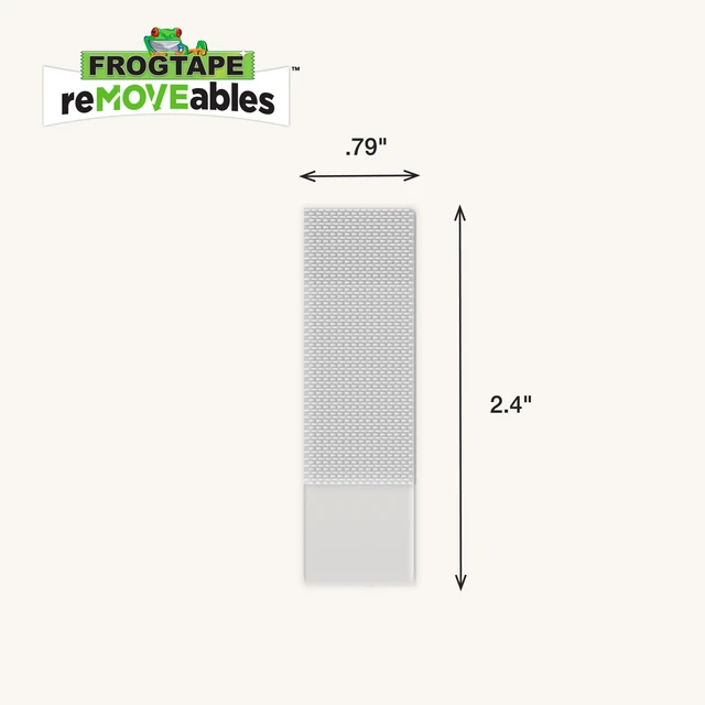 Alt view image 5 of 6 - FrogTape reMOVEables Medium Clear Picture Hanging Strips, 12 Pairs