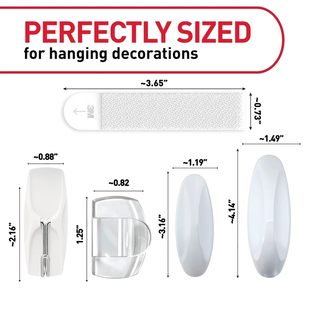 Alt view image 3 of 5 - Command Halloween Decorations Kit, Variety Pack, 31 Pieces, Holds 15 lbs, Picture Hangers, Outdoor, Designer, Wire Hooks