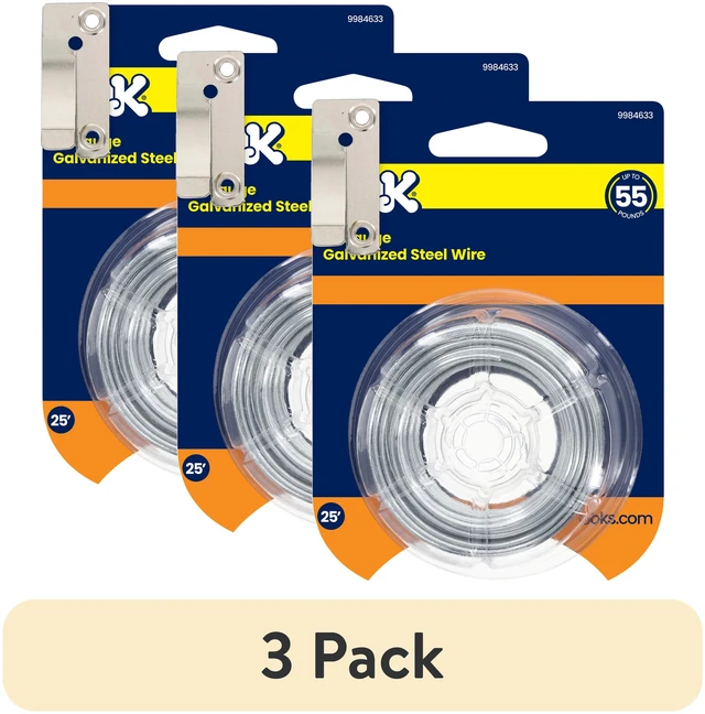 Main image of Ook Picture Hanging Kit, 3-Pack, 10-30 lbs, Steel, Zinc Finish, Silver