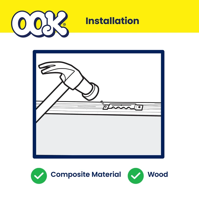 Alt view image 6 of 6 - Ook Sawtooth Picture Hangers ReadyNail Small Self-Leveling Steel Zinc Finish Silver (4-Pack)