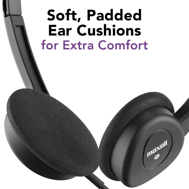 Alt view image 3 of 5 - Maxell Headphone 190319-1 Each | Classic wired in-ear headphone for everyday listening - compatible with 3.5mm devices, made in China