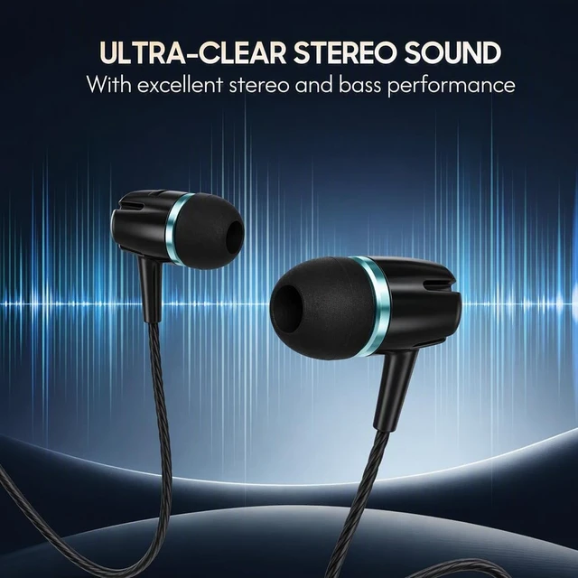 Alt view image 5 of 7 - Wired Earbuds Headphones 6 Pack with Microphone Fits All 3.5mm Devices | Heavy Bass Earphones,Bulk Earbuds with Noise Isolating, Compatible with iPhone,iPad and Android Devices, MP3