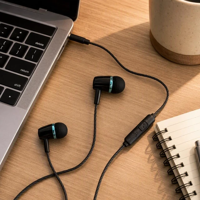 Alt view image 7 of 7 - Wired Earbuds Headphones 6 Pack with Microphone Fits All 3.5mm Devices | Heavy Bass Earphones,Bulk Earbuds with Noise Isolating, Compatible with iPhone,iPad and Android Devices, MP3