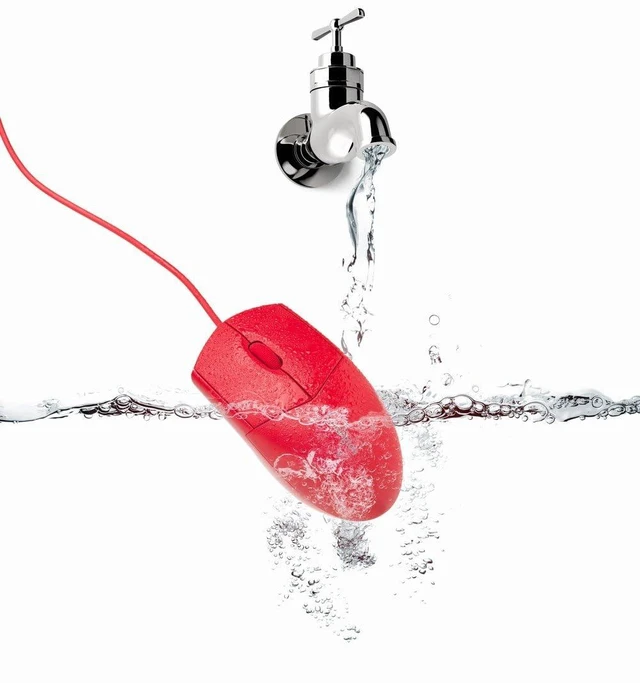 Alt view image 6 of 6 - Pro Fit Wired Washable USB Computer Mouse K75239US, Red | Rinses clean under running water, withstands alcohol and bleach wipes, 1600 dpi sensor, 3 buttons, ambidextrous shape