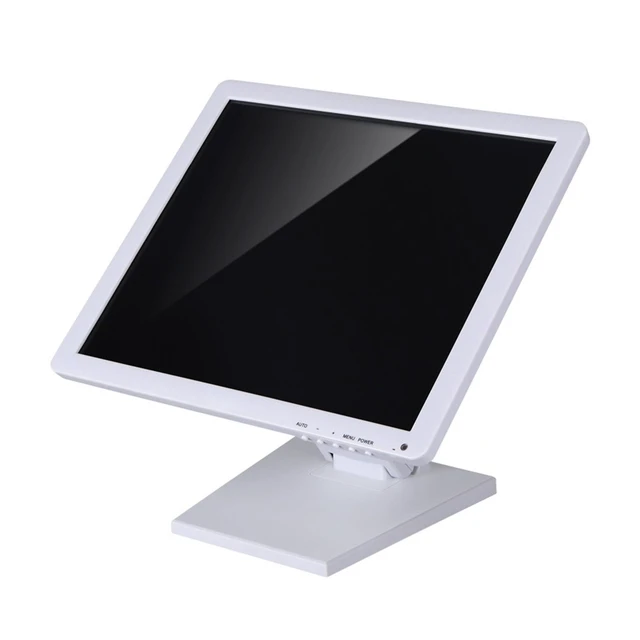 Alt view image 5 of 7 - Single Adjustable LCD Monitor Stand Mount Folding VESA Monitor Desk Stand with VESA Hole 75x75mm 100x100mm (White)