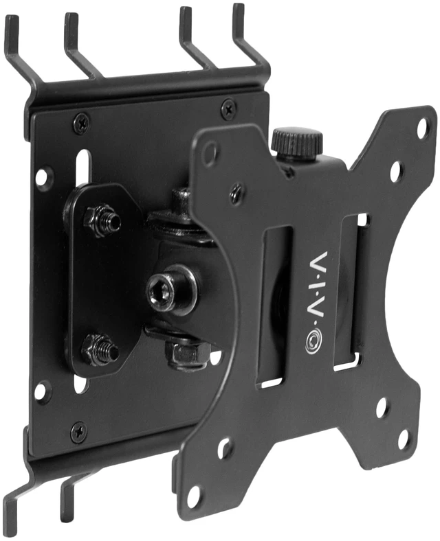 Main image of Black Single Monitor Pegboard Mount, Up to 32 in Screens, Mount-PB1 | Articulating Bracket, Solid Steel, Fits Peg Boards up to 0.25 in Thick with 1 in Hole Spacing, Holds 17.6 lbs
