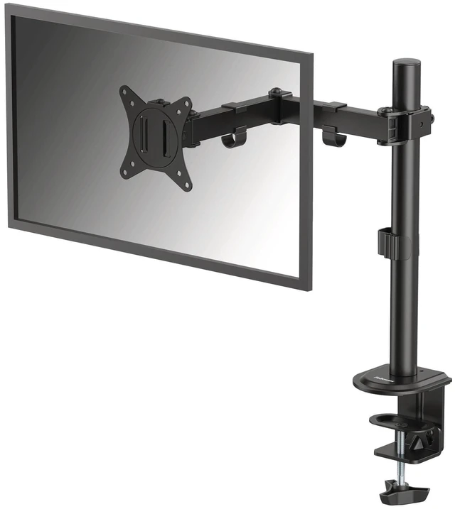 Main image of Everyday Adjustable Single Monitor Arm Supports Screens up to 32" Weighing 19.84 lbs, Tilt, Swivel, Rotate, VESA 75/100, Clamp or Grommet Mount, Cable Management