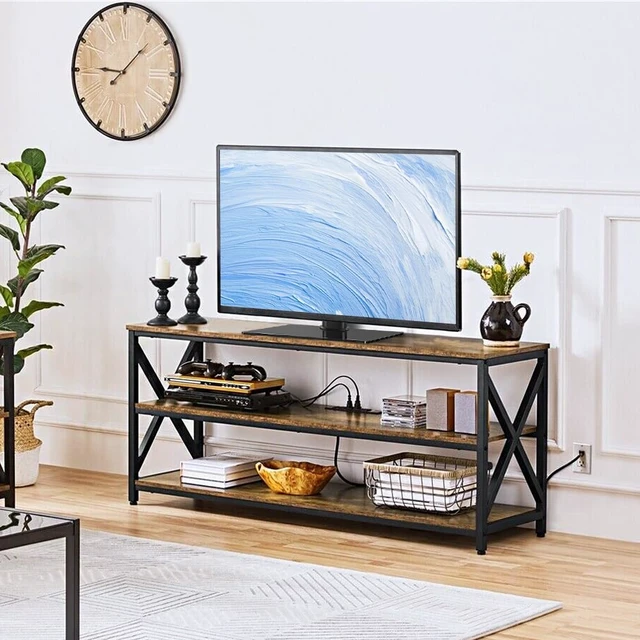 Alt view image 2 of 7 - Monitor Stand for 13"32" Screens Swivel Computer Monitor Holder Freestanding 5 Height Adjustable TV Stand VESA 80x80mm/95x95mm Holds up to 77lbs