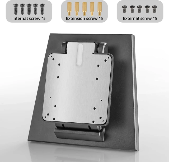 Alt view image 6 of 6 - Adjustable Foldable Single Monitor Mount, Low Profile VESA Monitor Desk Mount 75x75mm & 100x100mm, Fits 10-27 Inch LCD Touch Screens