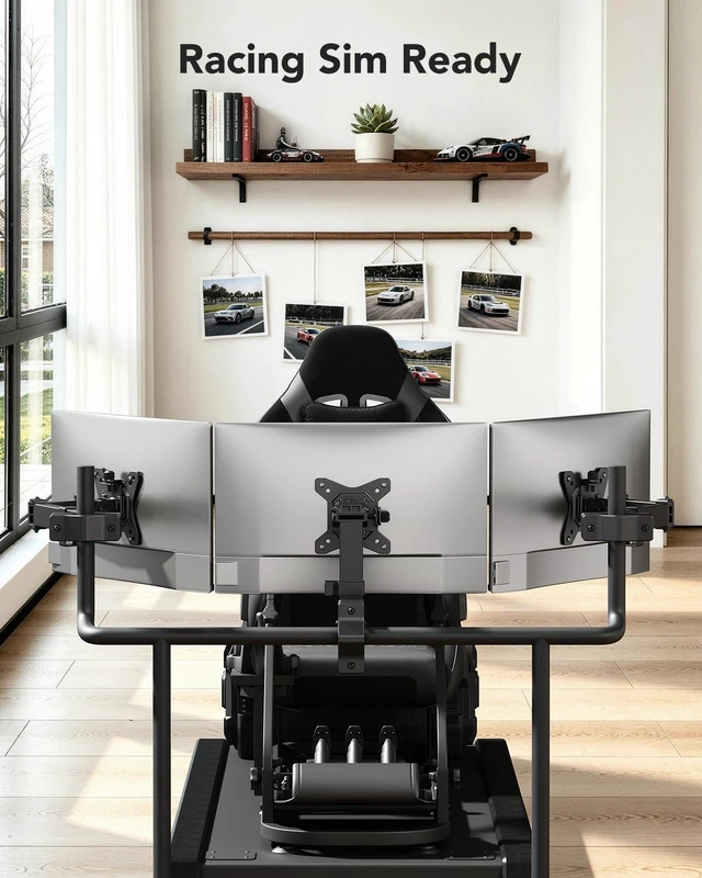 Alt view image 7 of 7 - Pole Mount Monitor Arm for 13-32" Screens, Pole Not Included | VESA Mount Bracket Fits Existing and Desk Pole, Office or Gaming Setup, Rack, Outdoor Pole, Holds 22 lbs, 14.88" reach