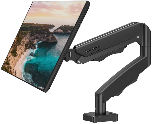 Main image of Single Monitor Mount Arm Fits up to 32 ", Holds 4.4-19.8lbs | Single Desk Mount, Full Motion Monitor Desk Mount, VESA Mount 75x75, 100x100