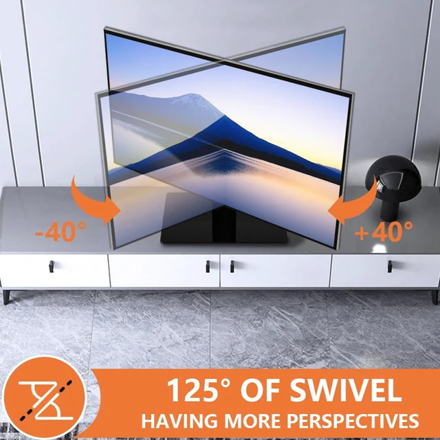 Alt view image 6 of 7 - Single Computer Monitor Stand Free Standing Desk Vesa Mount for 13 inch to 32 inch Screen Height Adjustable Monitor Mount Swivel Vesa 75*75mm/100*100mm Hold up 77Lbs